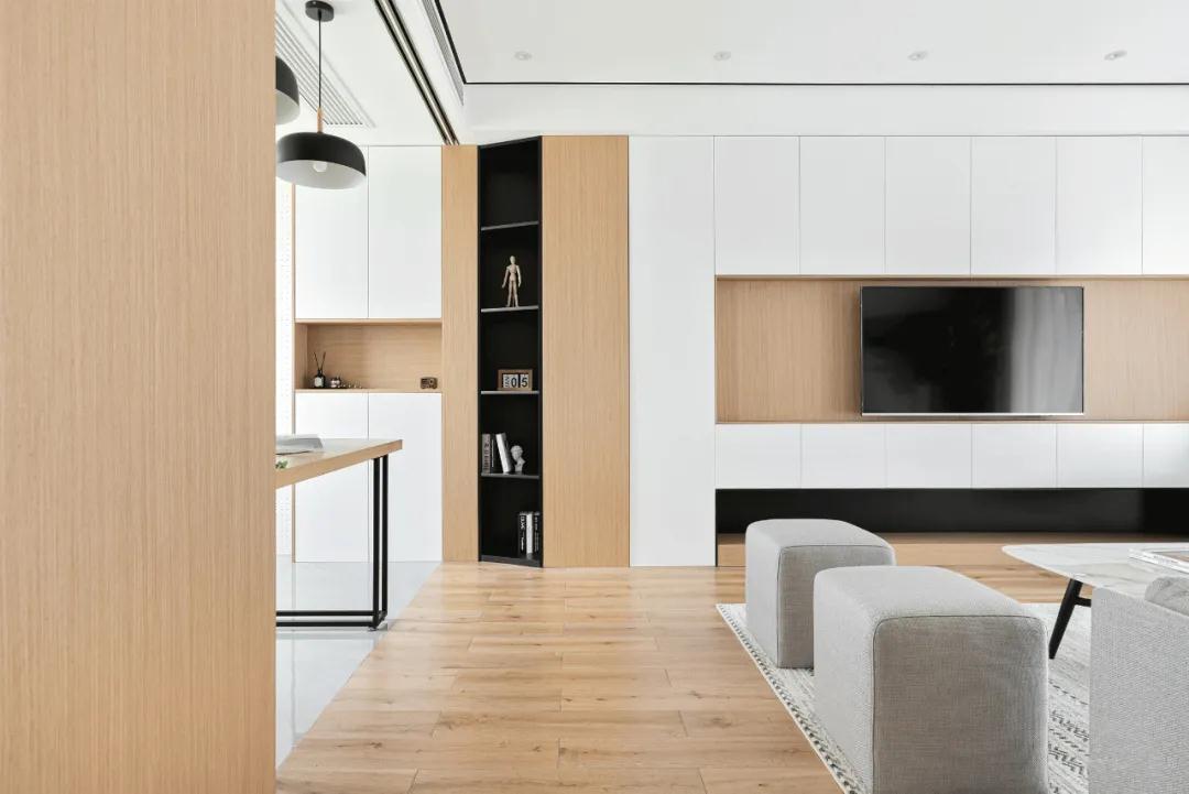极简白+原木▏美出新高度，上海装修设计赋予空间独特样式